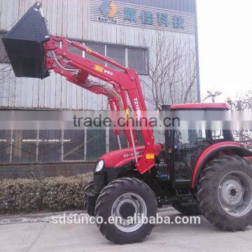 Aircab Wheeled Farm Tractor 90 hp 4WD tractor,YTO-904 Tractors with front end loader TZ10D