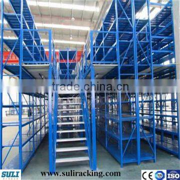 Heavy duty mezzanine racking systems for warehouse storage