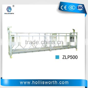 Professional zlp630 Suspended Working Platform Aluminum Rope Suspended Working Platform