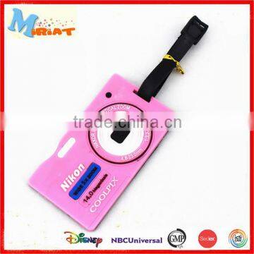 Promotional gifts logo printed rubber strap for luggage tag