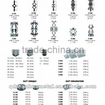 decorative wrought iron railing parts