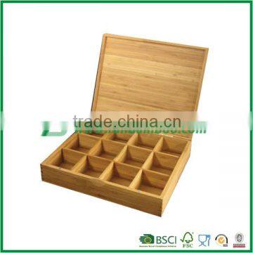 Bamboo Tea Bag Box with Lid