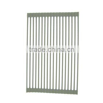 Drain Dishes Kitchen Heat Protect Durable Over the Sink Roll Up Drying Mat photo-4