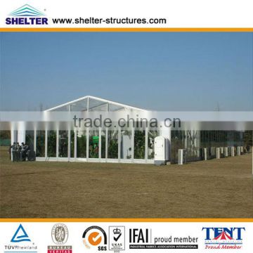 10x39 mtr transparent tents with transparent ABS panels in China for sale