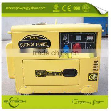 Mobile Generator! Low Noise Single Phase 5kw Portable 220V Generator With Soundproof and 4 Wheels photo-5