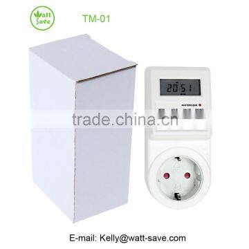 Programmable Digital Timer Socket Switch Europe Plug 16A 3680W