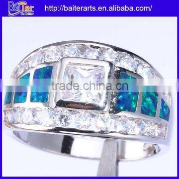 Hot 925 Sterling Silver Young Boy Ring Fake Diamond Ring For Boys photo-3