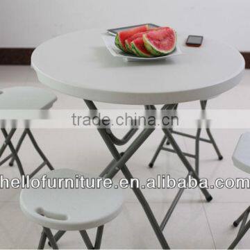 HL-Y80 Small Plastic Rround Folding Table for Rading or Writting