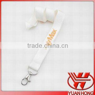 Custom high quality 2.0*90cm flat polyester lanyard with metal hook