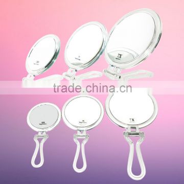 Folding makeup mirror plastic hanging mirror portable folding mirrors