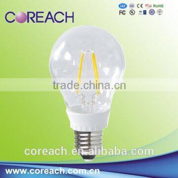 modern new style LED E27 A60 filament bulb e27 4W filament led bulb light 2700k-6500k Coreach