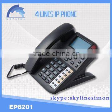 new arrival 4 lines sip phone cordless voip phone sip