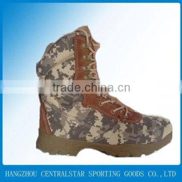 Genuine leather camouflage military boot men HW-015