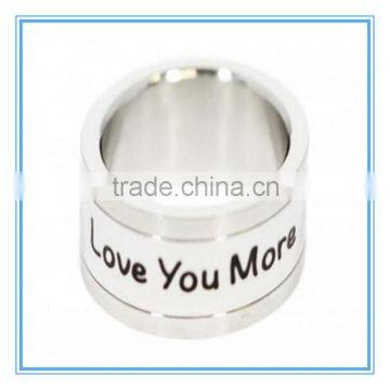 Top Selling Love You More Stainless Steel Ring