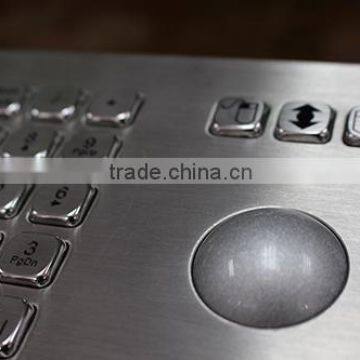 Vandal Proof Metall Keyboard With Trackball and Integrated EPP photo-5