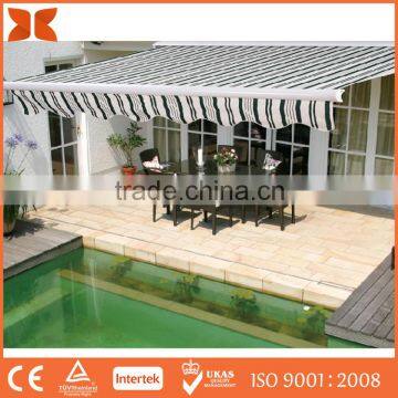 Aluminum Motorized Retractable Awning for Patio Front Door Canopy