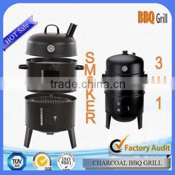 Hot sell 16inch steel bbq grill smoker