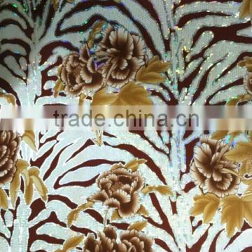 Fashion Flower PVC Synthetic Leather