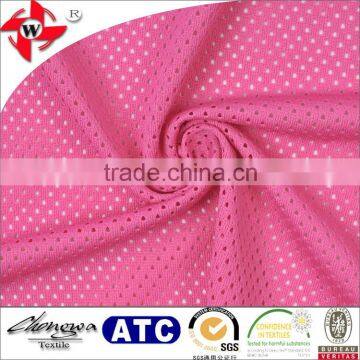 Top selling 100%polyester coral sportswear matt small hole mesh fabric