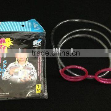 Glasses plastic drinking straws