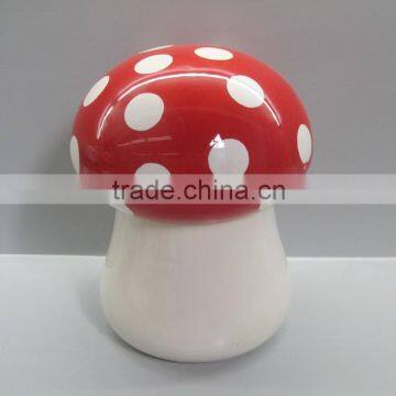 Customization Antique ceramic mushroom Biscuit jar