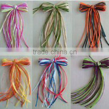 Hot Sale Red Paper Raffia Bow Tie photo-2