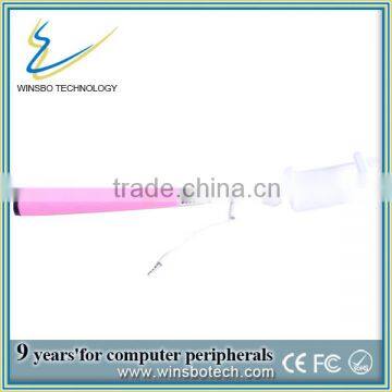 2015 Shenzhen Wholesale Cable And Take Pole Gyro Stabilizer for Cameras Selfie Stick