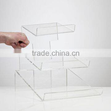 Hot Sale Acrylic Material Square Acrylic Cake Stand, Cup Cake Stand, Mini Cake Stand photo-3