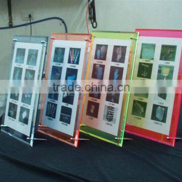 promotiom acrylic LED picture sign display holder