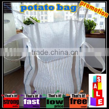 100% polypropylene pp woven high quality potato ton bag, vegetable container bag