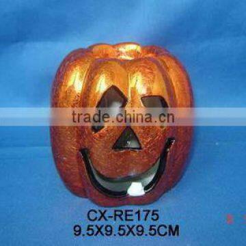 ceramic pumpkin design candle holder candle stick