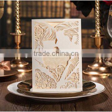 High quality laser cut wedding invitation card 2014 Chinese wedding invitation cards