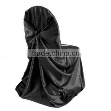 Satin self-tie chair covers&Universal satin chair cover for wedding