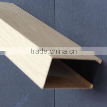 Good Fire Prevention Suspended Aluminum Ceiling With Wood Grain Color U Groove Aluminum Screen Ceiling photo-3