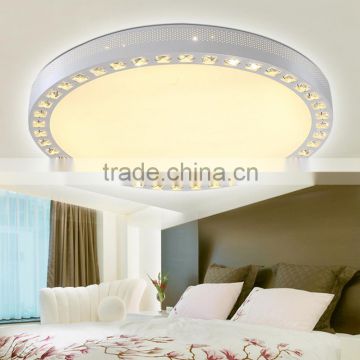 PMMA Lampshade Round Crystal Light Decorative Ceiling Light Iron White Ceiling Light