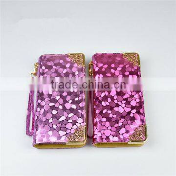 Elegant PU Leather Woman Bling Wallet Laides Latest Handbag Purse photo-3