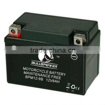 motorcycle battery motorcycle battery 12V 9AH rechargeable motorcycle battery BPM12-9