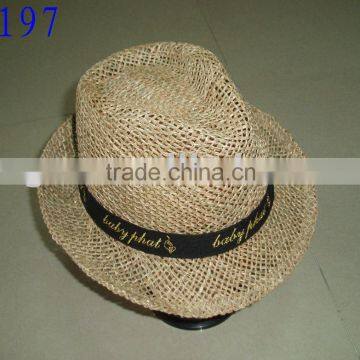 sea grass twisted hat, fashion hat