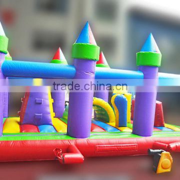 Big inflatable obstacle park, fun city for outdoor