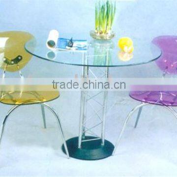 Acrylic transparent armless clear modern dining chair