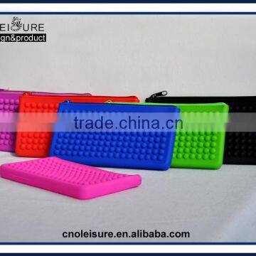 New Arrival Cool Office and School Supplies Silicone Stationery Silicone Pencil Bag Cheap Pencil Cases Promotional Gift Bag photo-2