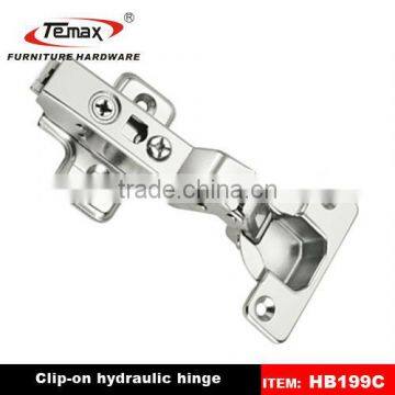 Clip-on hydraulic outdoor furniture hinges