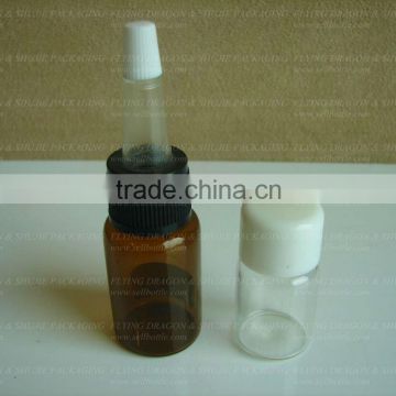 Small glass dropper bottle for lotion, serum use