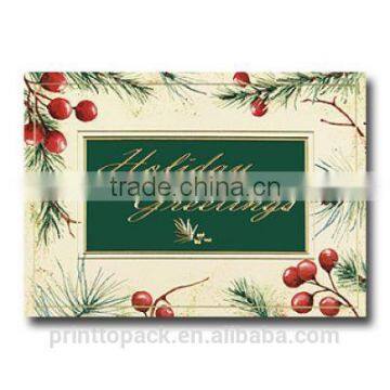 2016 high quality a variety of holiday greeting card/Custom festival greeting card