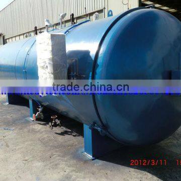 horizontal industrial rubber high temperature pressure autoclave machine