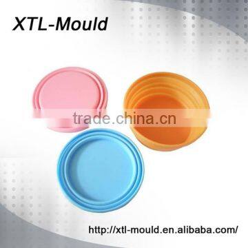 Kitchen food container silicone folding bowl