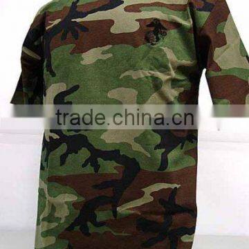 Camouflage Short Sleeve T-Shirt woodland