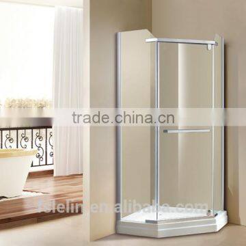 Foshan Lelin aluminum alloy bath shower enclosure cabin vanity with 6mm tempered glass JC-10