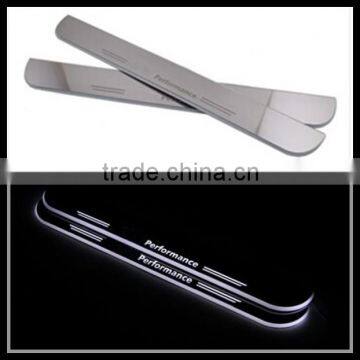 Car led door sill plate light for BMW F10 F18 LED moving door scuff for BMW LED moving door sills light