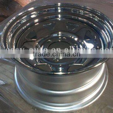 stainless 17x7 steel wheels for all SUV